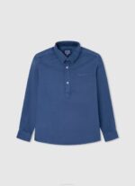 Pepe Jeans brodeerattu logo pikee poolopaita poika harmaa marli TB001666 - Image 4