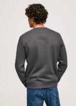 Pepe Jeans brodeerattu logo puuvillapusero miehet pesty mustaksi TB00872 - Image 4