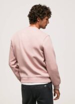 Pepe Jeans brodeerattu logo puuvillapusero miehet valkaisuaine pinkki TB00882 - Image 4
