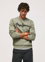 Pepe Jeans brodeerattu logo puuvillapusero miehet valu TB00874
