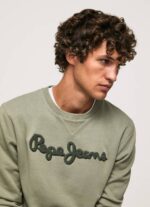 Pepe Jeans brodeerattu logo puuvillapusero miehet valu TB00874 - Image 3
