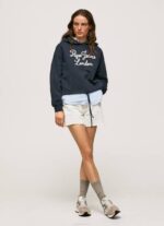 Pepe Jeans brodeerattu logo puuvillapusero naiset dulwich TB00268 - Image 2