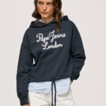 Pepe Jeans brodeerattu logo puuvillapusero naiset dulwich TB00268