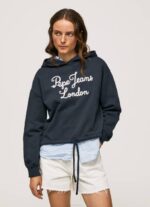 Pepe Jeans brodeerattu logo puuvillapusero naiset dulwich TB00268