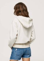 Pepe Jeans brodeerattu logo puuvillapusero naiset mousse TB00269 - Image 4