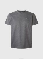 Pepe Jeans brodeerattu logollinen t-paita miehet pesty mustaksi TB00976 - Image 5