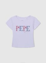 Pepe Jeans brodeerattu paitapusero tyttö valkoinen TB001423 - Image 4
