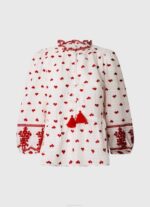 Pepe Jeans brodeerattu puuvillainen dobby-pusero naiset valkoinen TB00345 - Image 5