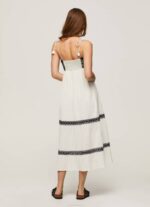 Pepe Jeans brodeerattu puuvillamekko naiset mousse TB00189 - Image 4