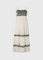 Pepe Jeans brodeerattu puuvillamekko naiset mousse TB00189 - Image 5