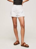 Pepe Jeans brodeeratut kukkafarkkushortsit naiset denim TB00512 - Image 3