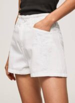 Pepe Jeans brodeeratut kukkafarkkushortsit naiset denim TB00512 - Image 4