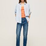 Pepe Jeans carey midrise rennon mallin farkut naiset denim TB0080