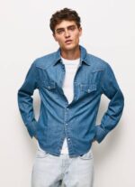Pepe Jeans carsonin tavallinen farkkupaita miehet denim TB001020 - Image 3