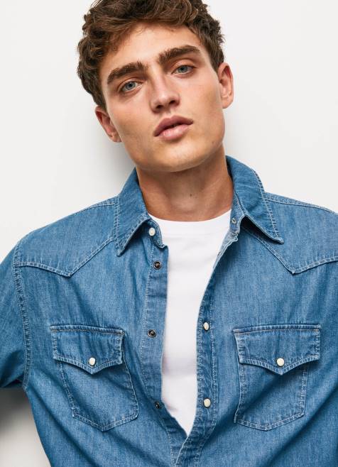 pepe_jeans_carsonin_tavallinen_farkkupaita_miehet_denim_tb001020.jpg Pepe Jeans carsonin tavallinen farkkupaita miehet denim TB001020 - Image 1