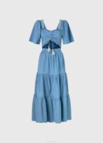 Pepe Jeans denim mekko naiset sininen TB00163 - Image 5