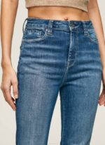 Pepe Jeans dion korkeavyötäröiset levenevät farkut naiset denim TB0060 - Image 3