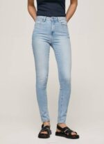 Pepe Jeans dion korkeavyötäröiset skinny fit farkut naiset denim TB0038 - Image 2