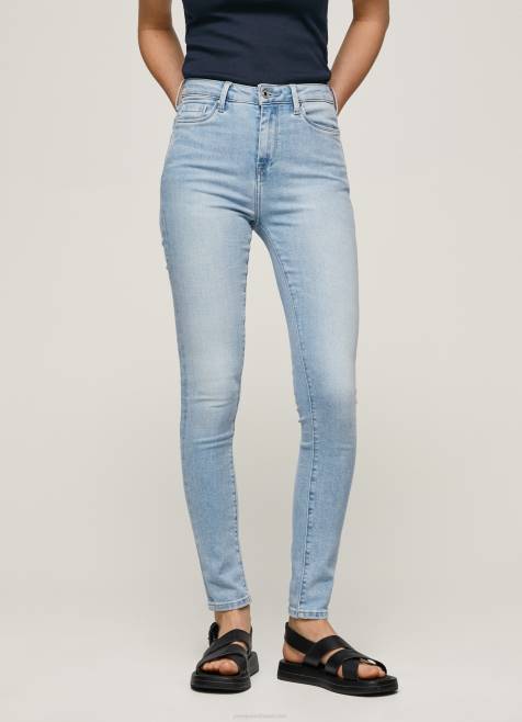 Pepe Jeans dion korkeavyötäröiset skinny fit farkut naiset denim TB0038 - Image 2