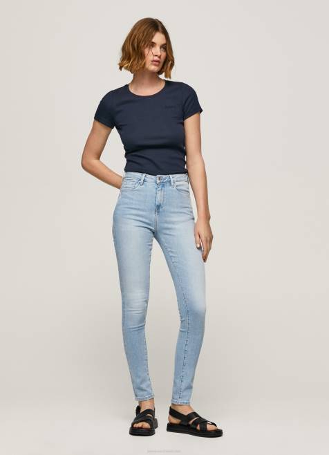 Pepe Jeans dion korkeavyötäröiset skinny fit farkut naiset denim TB0038 - Image 1