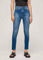 Pepe Jeans dion korkeavyötäröiset skinny fit farkut naiset denim TB0041 - Image 2