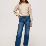 Pepe Jeans dover korkeavyötäröiset rennon mallin farkut naiset denim TB0083