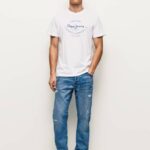 Pepe Jeans easton dropped rise rento istuvuus farkut miehet denim TB00819