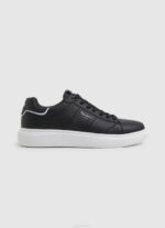 Pepe Jeans eaton osa nahkaiset lenkkarit miehet musta TB001198