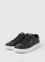 Pepe Jeans eaton osa nahkaiset lenkkarit miehet musta TB001198 - Image 3