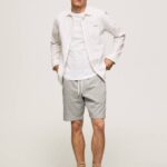Pepe Jeans edward sporttiset shortsit miehet harmaa marli TB001140