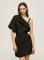 Pepe Jeans epäsymmetrinen mekko naiset musta TB00200