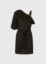 Pepe Jeans epäsymmetrinen mekko naiset musta TB00200 - Image 5