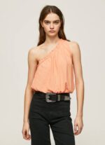 Pepe Jeans Epäsymmetrinen pääntie toppi naiset persikka TB00355