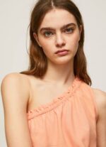 Pepe Jeans Epäsymmetrinen pääntie toppi naiset persikka TB00355 - Image 3