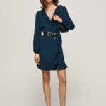 Pepe Jeans esha-kääreinen lyhyt mekko naiset dulwich TB00158