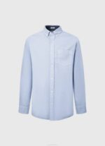 Pepe Jeans fabio regular fit oxford paita miehet valkaisu sininen TB001027 - Image 5