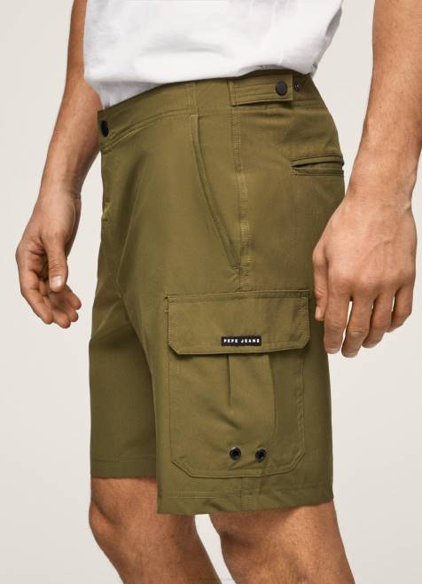 Pepe Jeans fergus cargo uimapuku shortsit miehet harvardin khaki TB001141 - Image 3