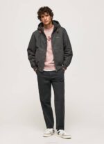 Pepe Jeans fleecevuorattu takki miehet pesty mustaksi TB00836 - Image 2