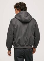 Pepe Jeans fleecevuorattu takki miehet pesty mustaksi TB00836 - Image 4