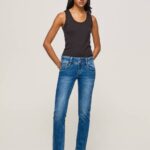 Pepe Jeans gen suora istuvuus keskivyötäröllä naiset denim TB0032