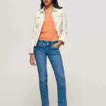 Pepe Jeans gen suora istuvuus keskivyötäröllä naiset denim TB0034