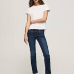 Pepe Jeans gen suora istuvuus keskivyötäröllä naiset denim TB004