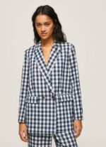 Pepe Jeans ginghy shekki painettu bleiseri naiset multi TB00136