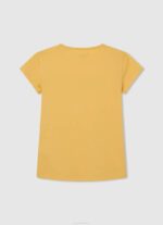 Pepe Jeans glitterlogollinen t-paita tyttö paistaa TB001468 - Image 2