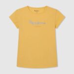Pepe Jeans glitterlogollinen t-paita tyttö paistaa TB001468