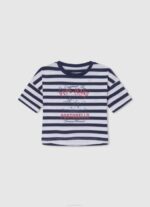 Pepe Jeans glitterlogollinen t-paita tyttö paistaa TB001468 - Image 3