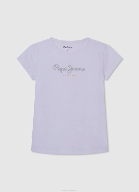 pepe_jeans_glitterlogollinen_t_paita_tytto_valkoinen_tb001458.jpg Pepe Jeans glitterlogollinen t-paita tyttö valkoinen TB001458 - Image 1