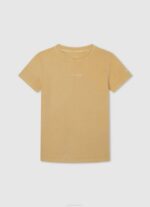 Pepe Jeans graafinen printti t-paita poika kurpitsa appelsiini TB001613 - Image 4