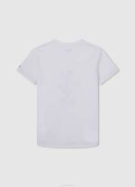 Pepe Jeans graafinen printti t-paita poika luonnonvalkoinen TB001653 - Image 2