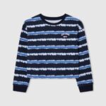 Pepe Jeans haalistettu raidallinen puuvillapusero tyttö dulwich TB001408
